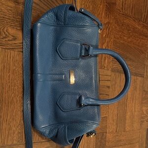 Cole Haan Blue Leather Satchel